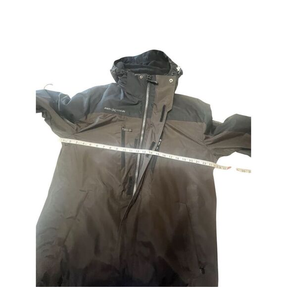 ZeroXposur Grid Dobby 2-In-1 Hooded Shell with Inner Coat Sz L Black/Brown - Picture 5 of 8